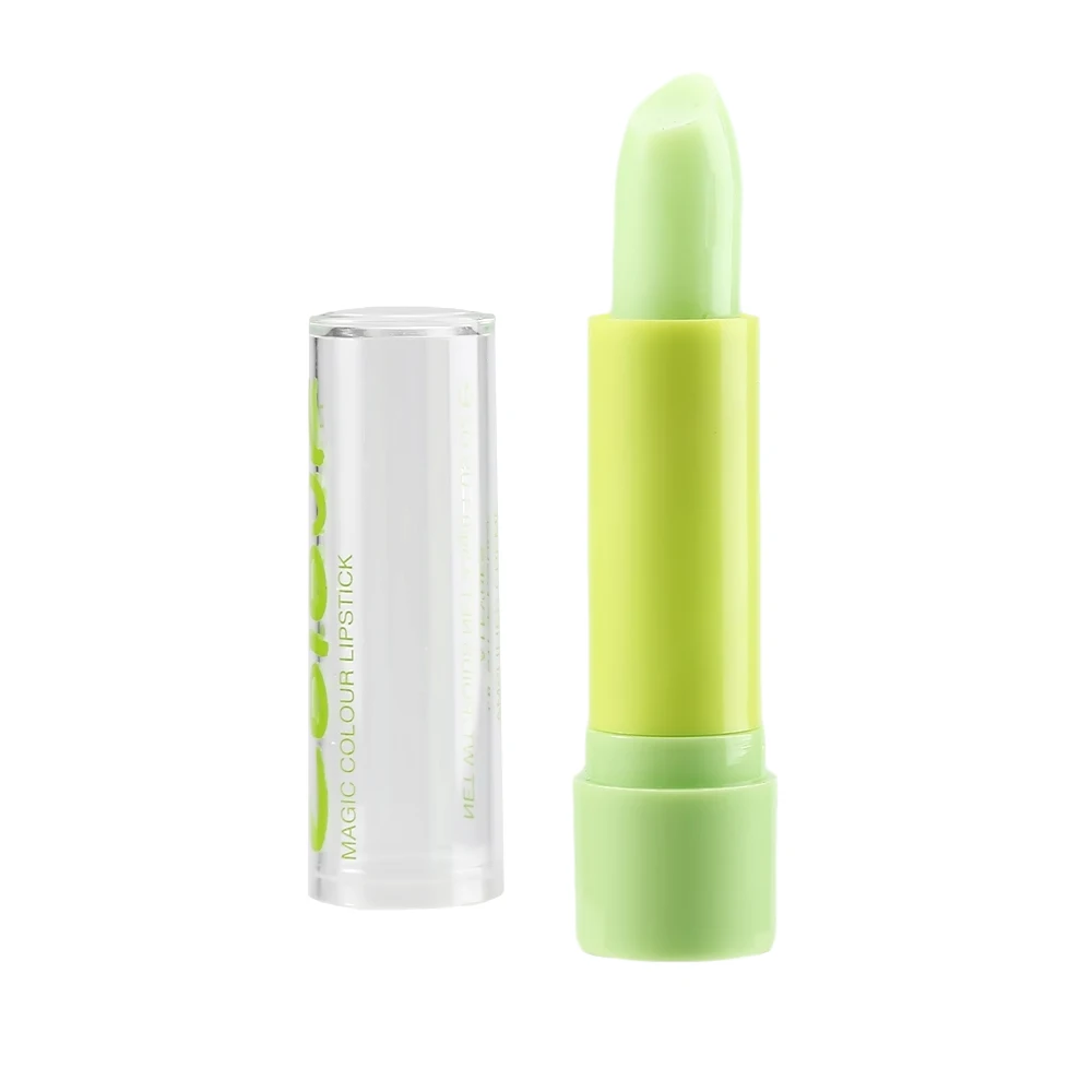 5pcs Color changing Moisture Magic Lip Balm temperature Change Color Green Turn Into Pink Anti-aging Protection Lip makeup TSLM1