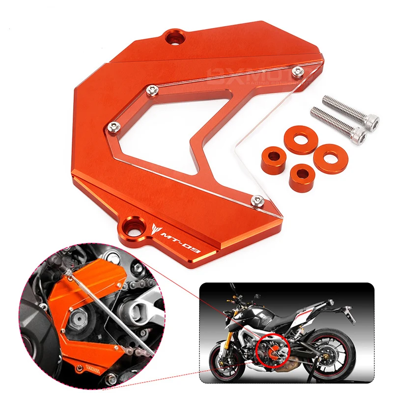 MT09 MT 09 CNC Protection Motorcycle Chain Covers Guardmotorcycle