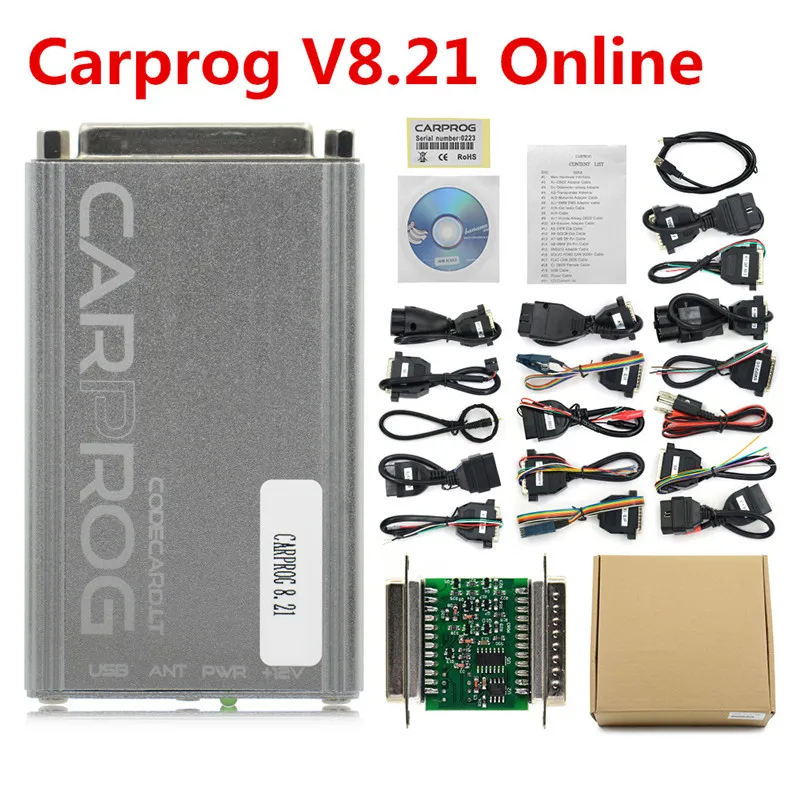 Carprog V10.93 V10.0.5 Основной блок 8 21 онлайн ECU чип для тюнинга автомобиля Prog V8.21 irbag