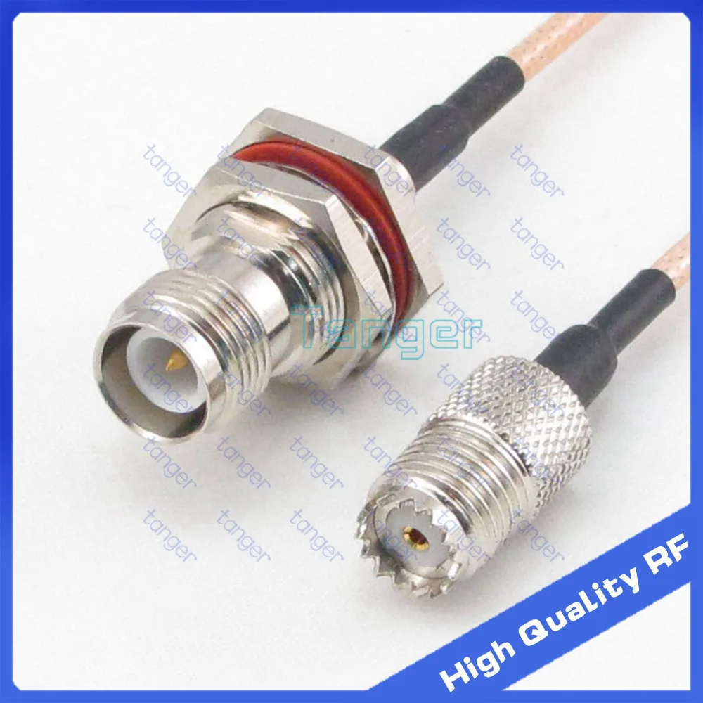 

Hot Sale RP-TNC female connector to Mini UHF female jack SO239 straight with 20cm 8inch RG316 RF Coaxial Pigtail Low Loss cable
