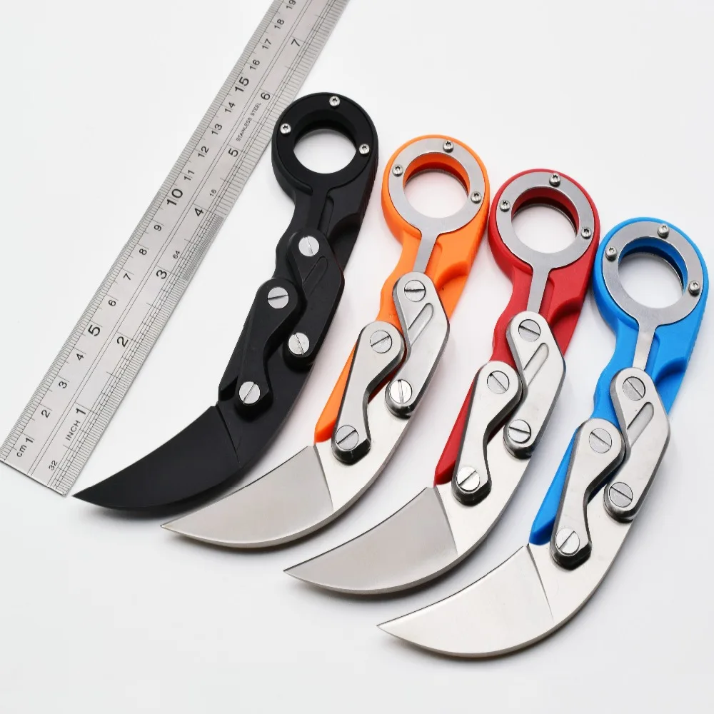 

CS GO Mechanical Claw Knife Outdoor Survival Combat Karambit Hunting Knives Tactical Pocket Camping ring Knife Mini EDC Tool OEM
