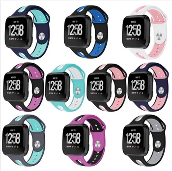 

50PCS Fashion Silicone Watchband Wristband Wrist Band Watch Strap Bracelet Accessories for Fitbit Versa Smart Watch SmartWatch