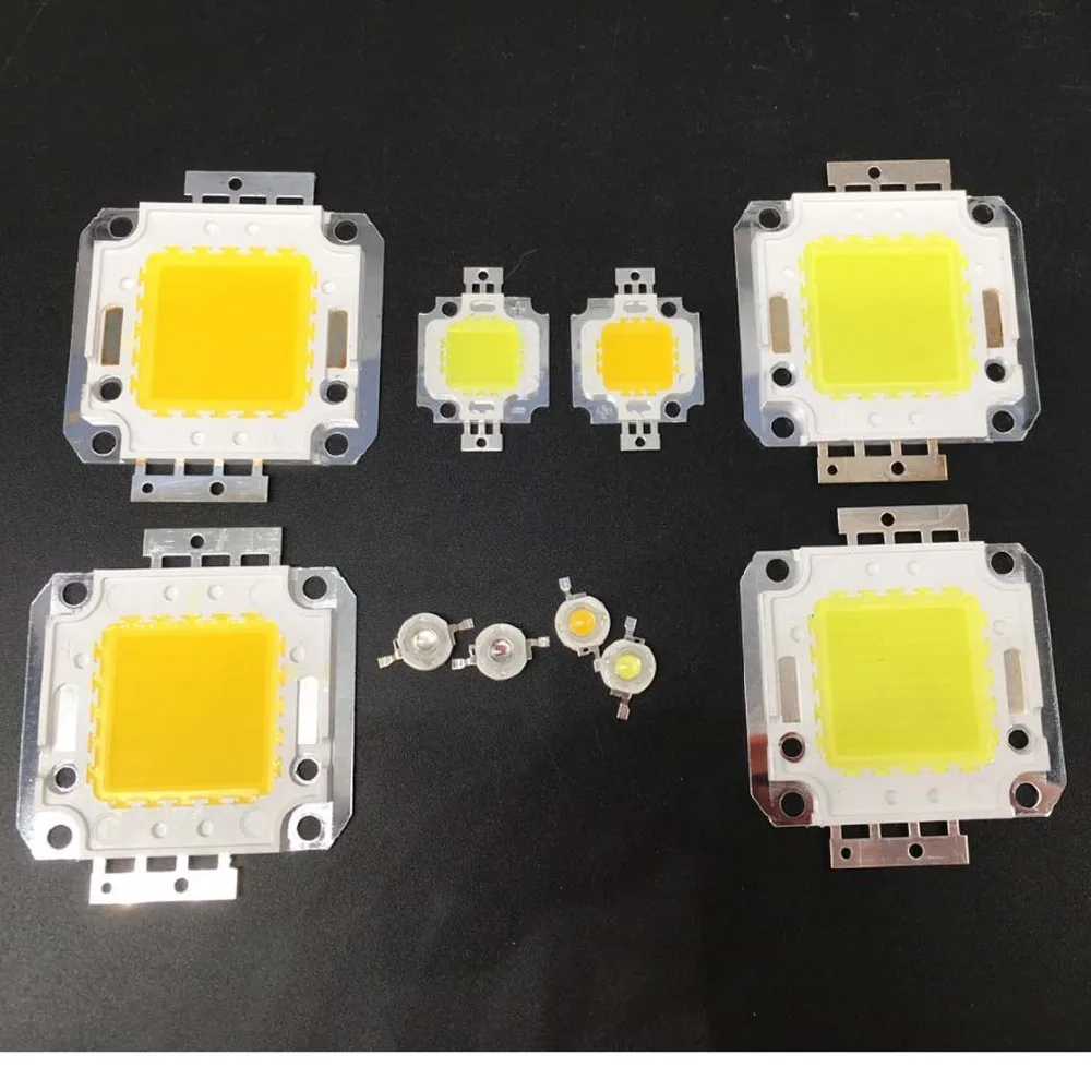 Светодиодный чип SMD высокой мощности 1 Вт 3 5 10 20 30 50 100 светильник Теплый холодный