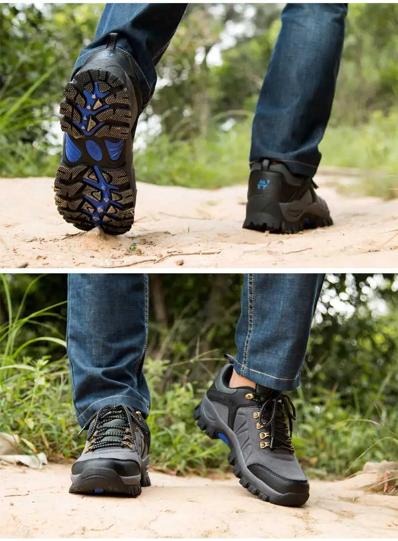 COOLVFAYBO/мужские зимние ботинки на открытом воздухе; мужские ботинки для пешего туризма; повседневные замшевые ботильоны; кожаные мужские ботинки; мужские зимние ботинки; большие размеры 36-47