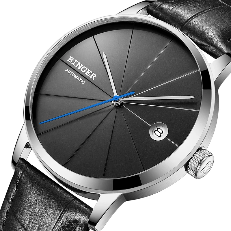 2017 BINGER Mens font b Watches b font Luxury Brand automatic mechanical Men font b Watch