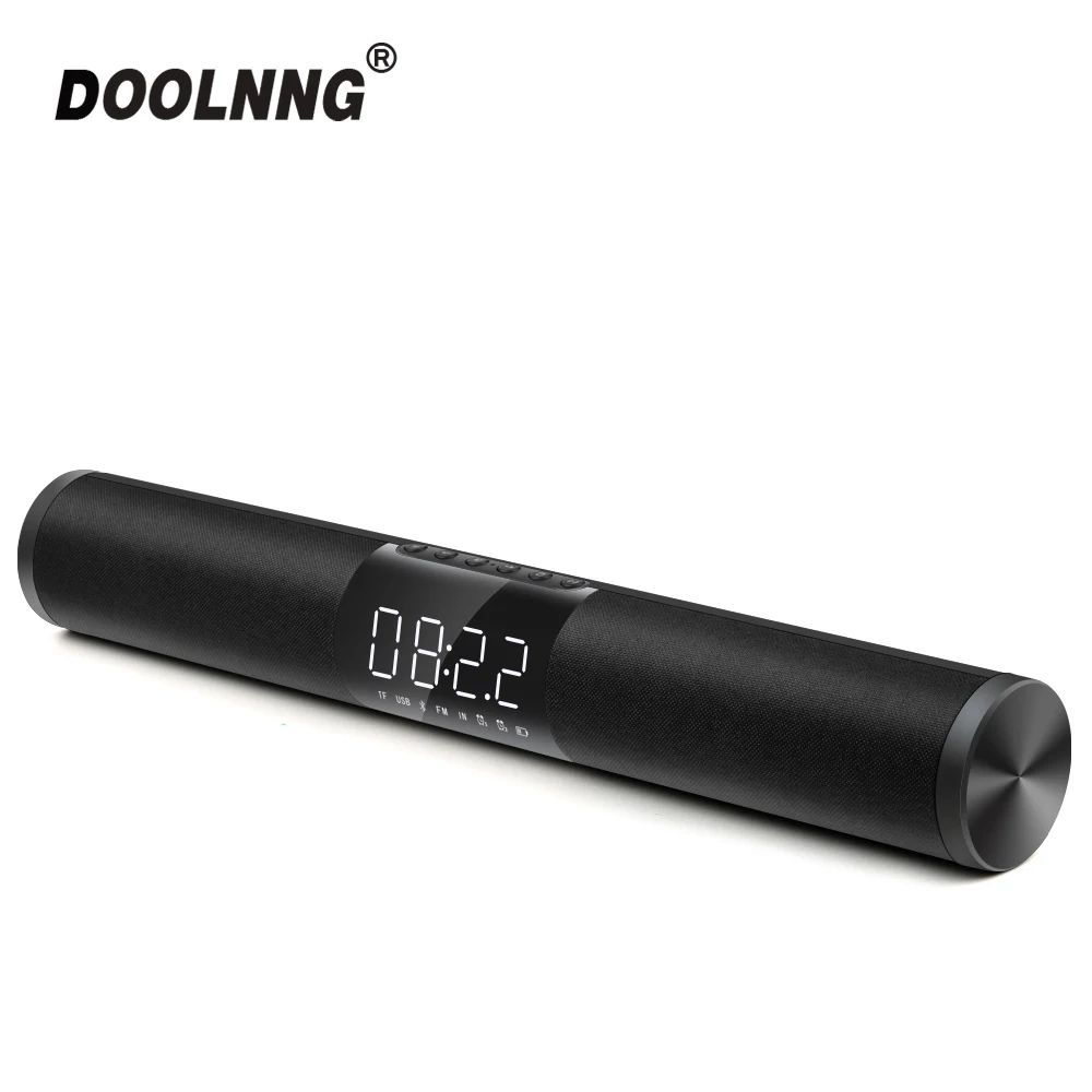 DOOLNNG 20 Вт дома Театр Soundbar Bluetooth Динамик Портативный Колонка Беспроводной Бас