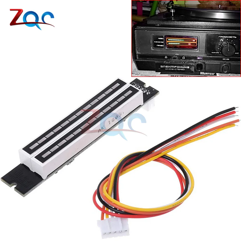 

Dual 12 bit LED Level Display Adjustable Audio Music VU Level indicator meter For Amplifier With AGC Mode Module Board