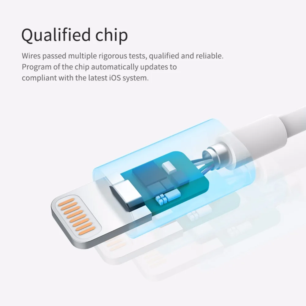 NILLKIN Rapid Cable For Apple IPhone XS Max 8 Plus 7 XR MFI Lightning Quick Charge USB Phone Cable Data Line