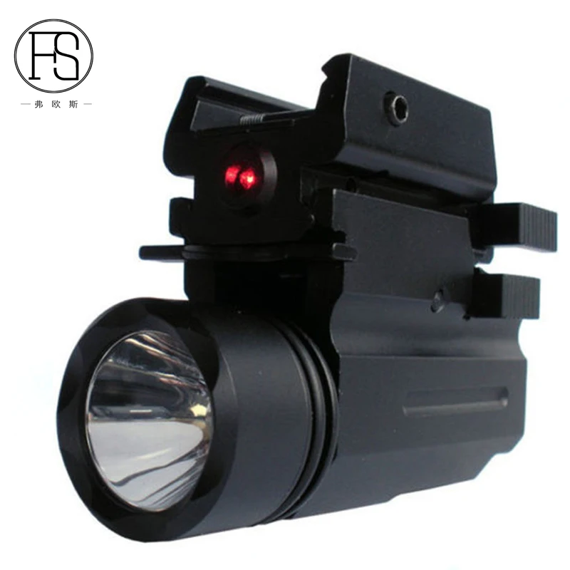 Military Army Handgun Pistol Red Laser Sight Tactical X100 LED Torch