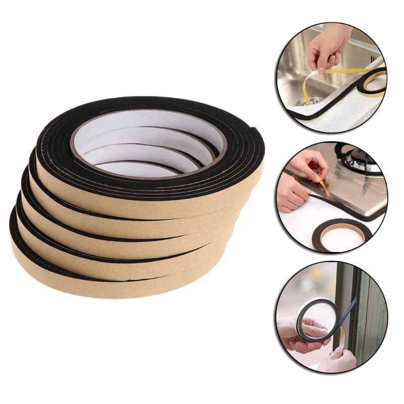 

5Pcs 2M Gas Stove Gap Cooker Slit Antifouling Strip Seal Ring Tape Kitchen Tools
