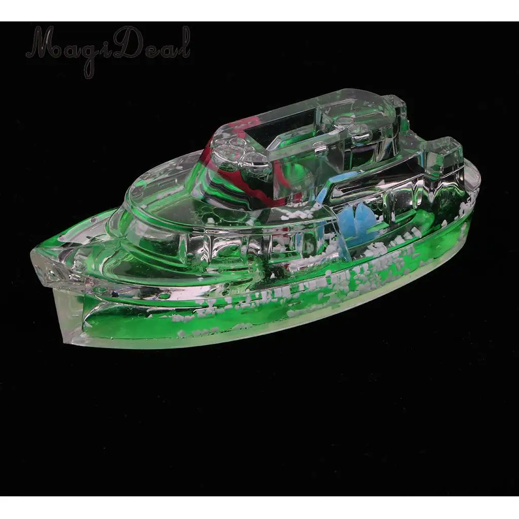 Sensory Toy For Relaxation, Boat Shaped Pen Holder Liquid Motion Bubbler Toy