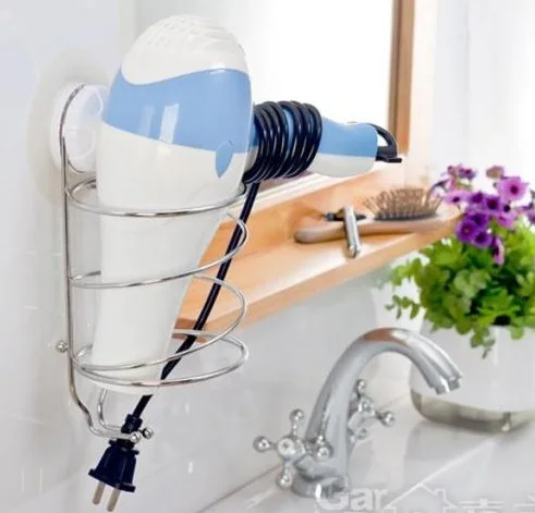 

Bathroom Accessories Furniture Hardware Bracket Hair dryer rack Stainless Steel bathroom wall shelf storage hairdryer holder