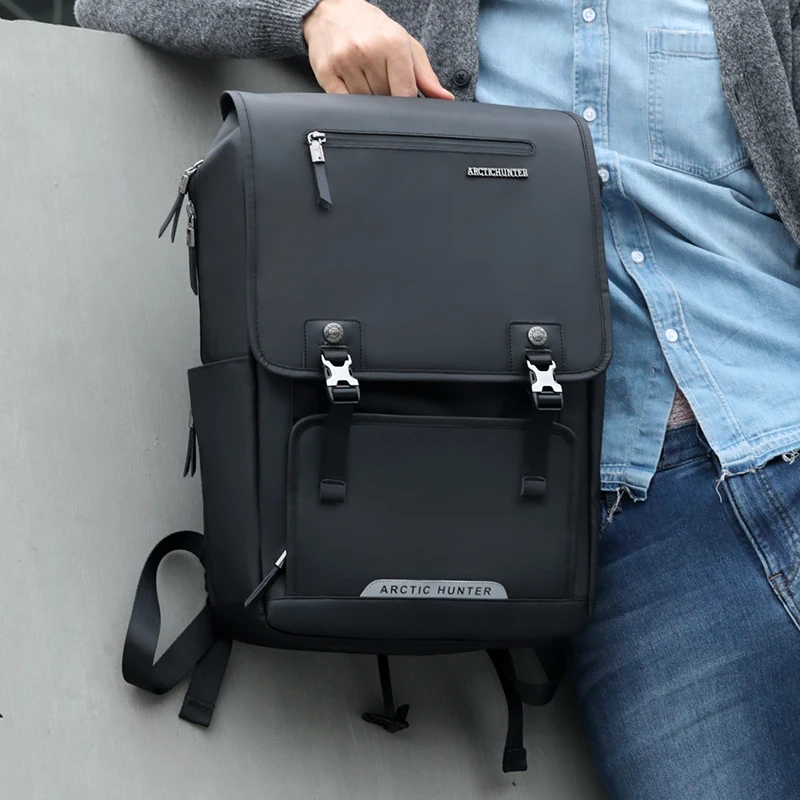 

ARCTIC HUNTER Men's Backpacks Bolsa Mochila for Laptop15 Inch Computer Bags Men Backpack Cover waterproof School Rucksack B00072