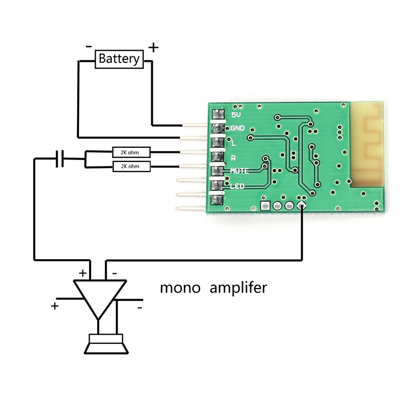 Stereo Bluetooth Power Amplifier 5v Mono Bluetooth Audio Receiver Module Universal Micro 5 0 Integrated Circuits Aliexpress