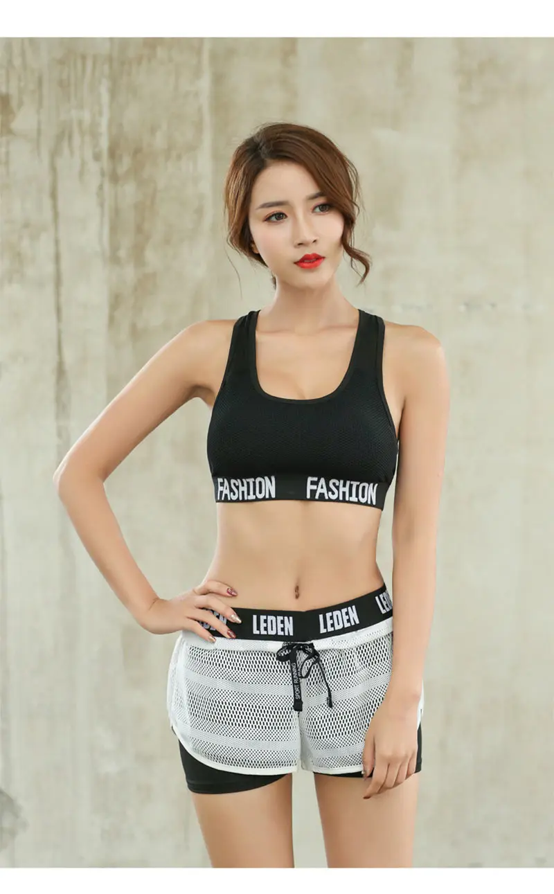 Sports Fitness Shorts Women'S Yoga Breathable Quick Dry Fitness Running Short Pants Double Layer Jogging Gym  Workout Clothes (20)