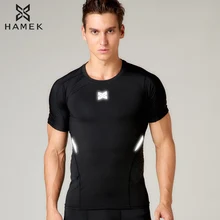 Летние мужские Компрессионные спортивные футболки для бега, фитнеса, баскетбола, быстросохнущие футболки с коротким рукавом для спортзала, облегающие футболки с акулами