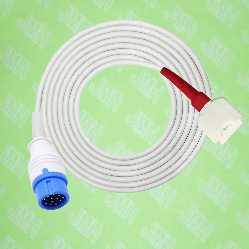 

Compatible with Comen C50 C60 12pin male to DB15 female masimo oximax spo2 extension cable