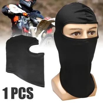 

Mayitr New Black Ultra-thin Motorcycle Lycra Ski Full Face Mask Balaclava Cycling Neck Protect Motorcycle Protective Gears