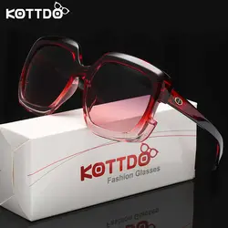 KOTTDO 2018 Мода Для мужчин поляризованных солнцезащитных очков квадратные очки для мужчин большой кадр ретро Винтаж солнцезащитные очки
