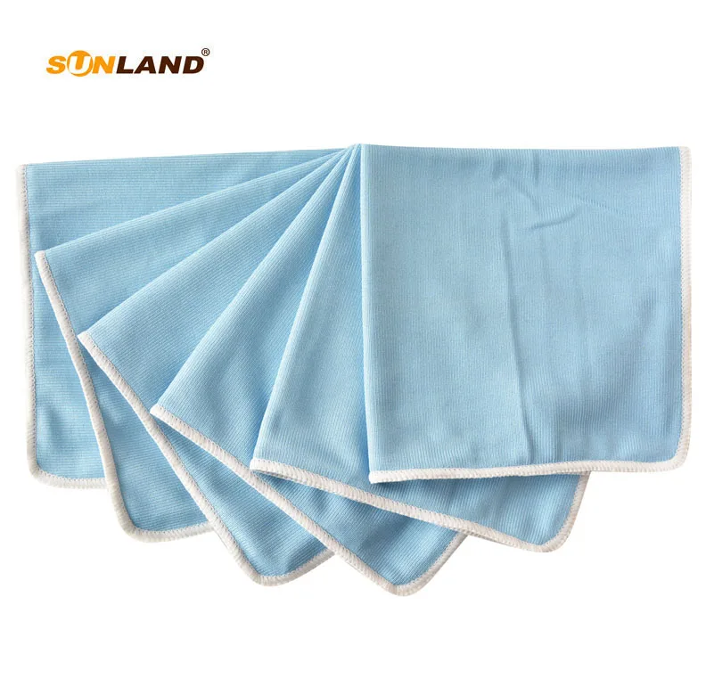 50PC/LOT 12"x12" Microfiber Glass Window Cleaning Cloths Micro Fiber