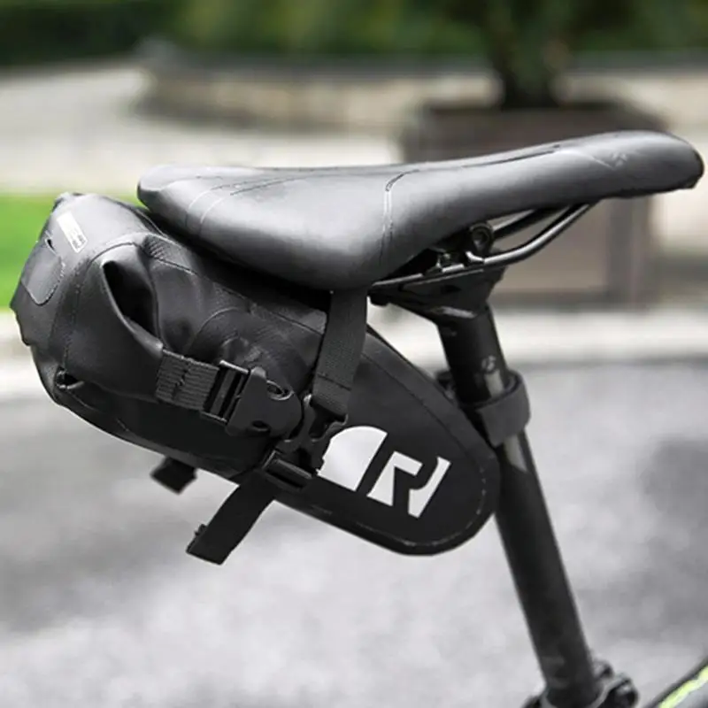 Clearance ROSWHEEL Bicycle Seatpost Bag Waterproof Bicycle Saddle Seat Storage Pannier Cycling MTB Road Side Reflector Bike Rear Pack 4