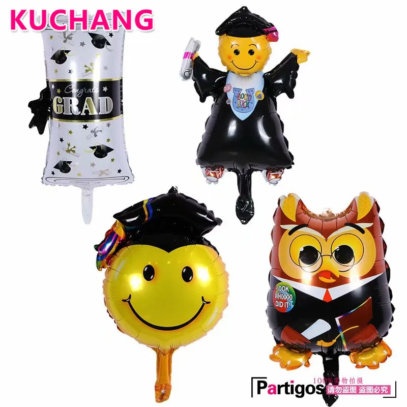 

10pcs Mini Owl Congrats Grad Foil Balloons Graduation Ceremony Party Decorations Helium Balloons Children Classic Toys Globos