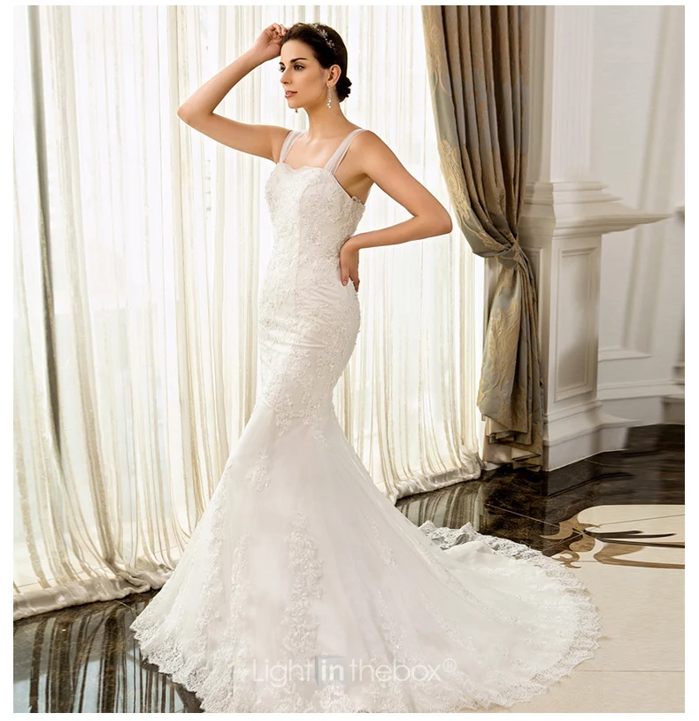 

free shipping bride robe de soiree vestido de noiva 2014 bridal gown new hot sexy lace bandage salomon mermaid wedding Dresses