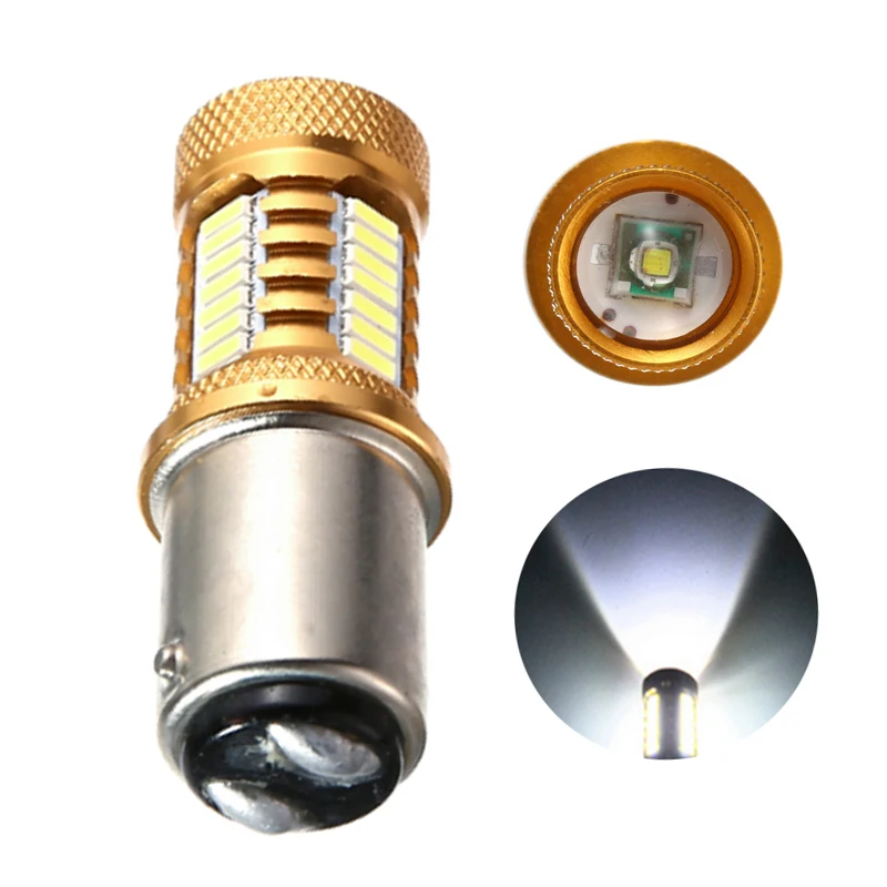 2 шт. Автомобильные светодиодные лампы BA15S 1156 P21W 1157 P21/5W BAY15D дневные ходовые