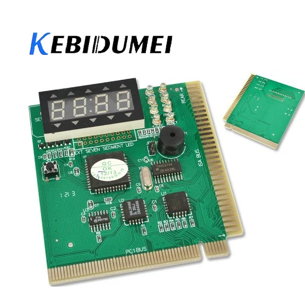 

kebidumei AK PCI & ISA Motherboard Tester Diagnostics Display 4-Digit PC Computer Mother Board Debug Post Card Analyzer