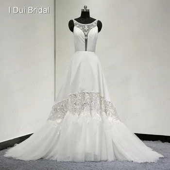 

Bare Back Boho Wedding Dresses Special Unique Design Factory Custom Made Real Photo