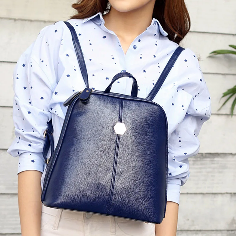Women Backpack PU Leather Black Female Shoulder Bags Small Ladies Handbags Designer Fashion Girls School Backpack Rucksack BP0185 (15)