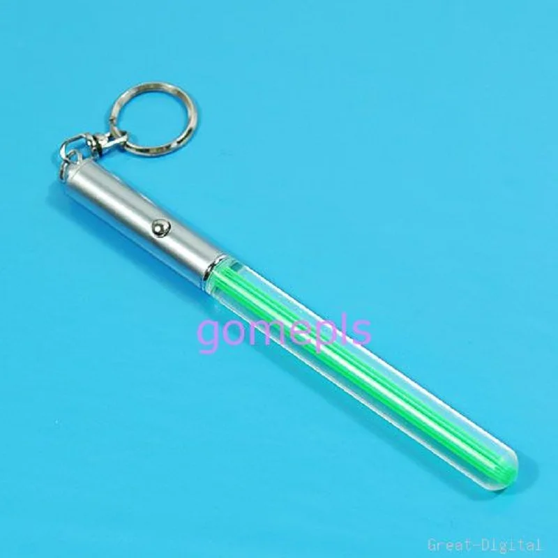 

Lot Durable Glow Pen Flash Torch Magic Stick Lightsaber Keychain LED Light Light-Up Toys