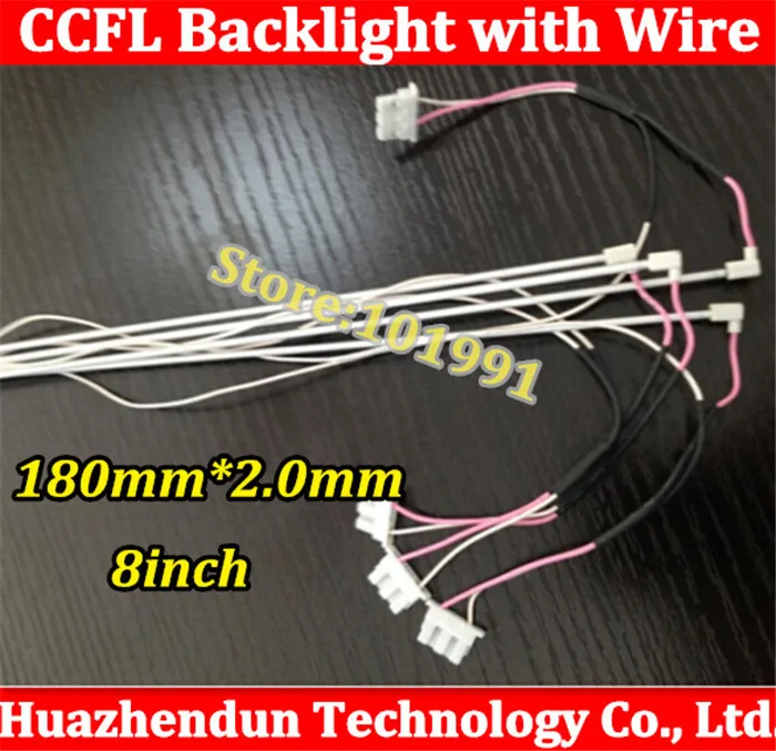 

10pcs 100% NEW CCFL 180 mm * 2.0 mm LCD Backlight Lamp tube for 8" screen with wire/cable