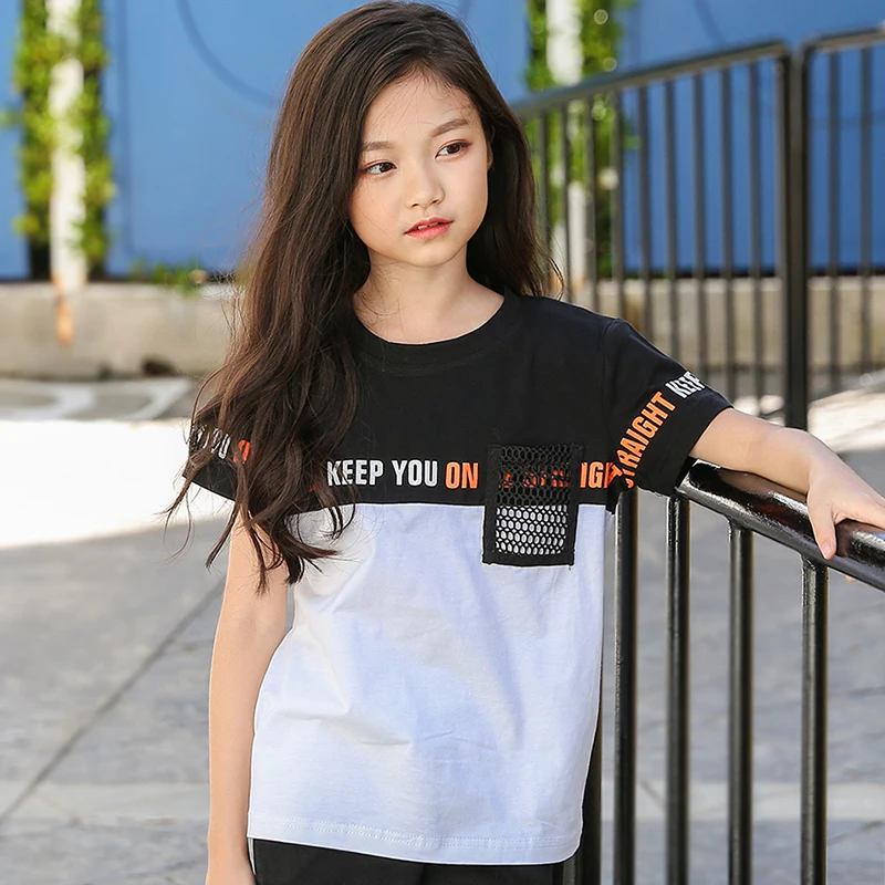 

Funny Girls Tops Summer Girl T Shirt Short Sleeveles White t shirt For Teens Girls Print t\x2dshirts For Girls 12 Years