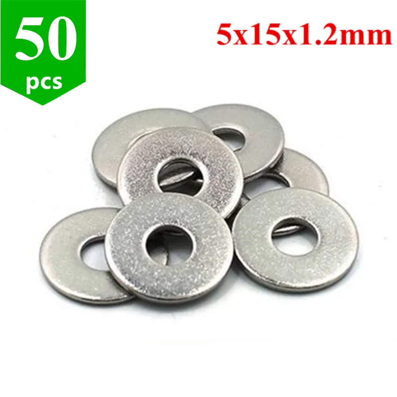 50pcs 5*15*1.2mm slot flat washer precise shims for Openbuilds V slot