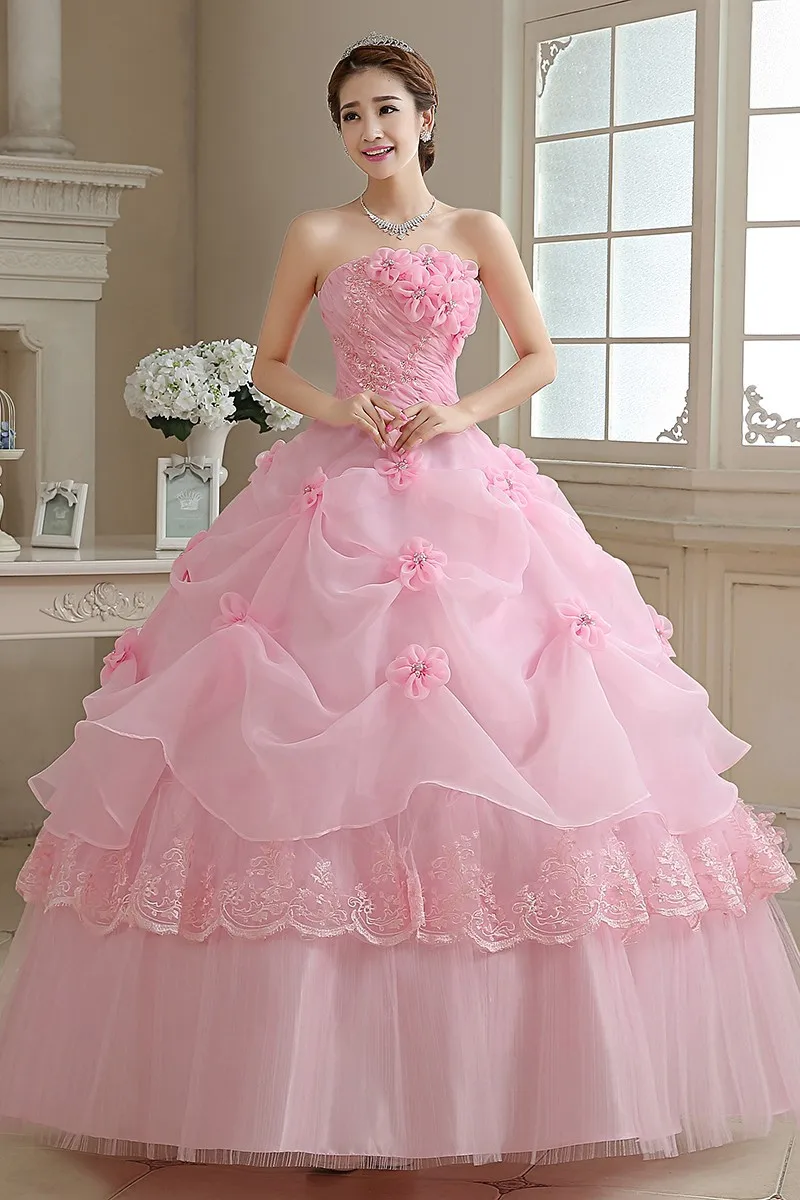 pink diamond dress