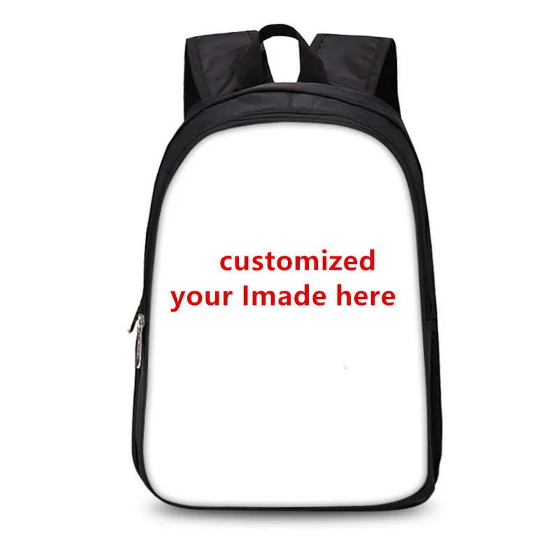 Customize Your Name Logo Image Backpack For Teenage Men Women Travel Bags Children School Kids Book Bag Gift | Багаж и сумки