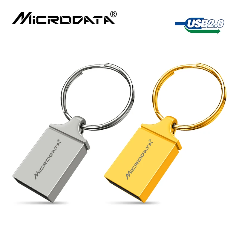 

USB Flash Drive Mini Metal Pendrive 8GB 16GB 32GB USB Stick 64GB 128GB Pen Drive Real Capacity Key Ring USB Flash Custom Logo
