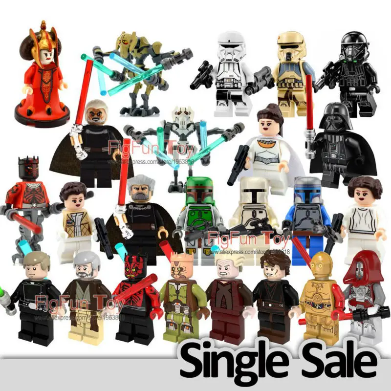 

NEW Single sale Death Trooper Stormtrooper Star Wars Minifigs Amidala C3PO Rogue One Building Block Kids Toys Christmas Gift