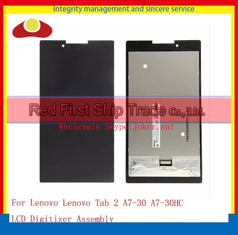 10 шт./лот 7.0 &quotдля Lenovo Tab 2 a7-30 A7-30HC Сенсорный экран планшета + Дисплей ЖК-дисплей