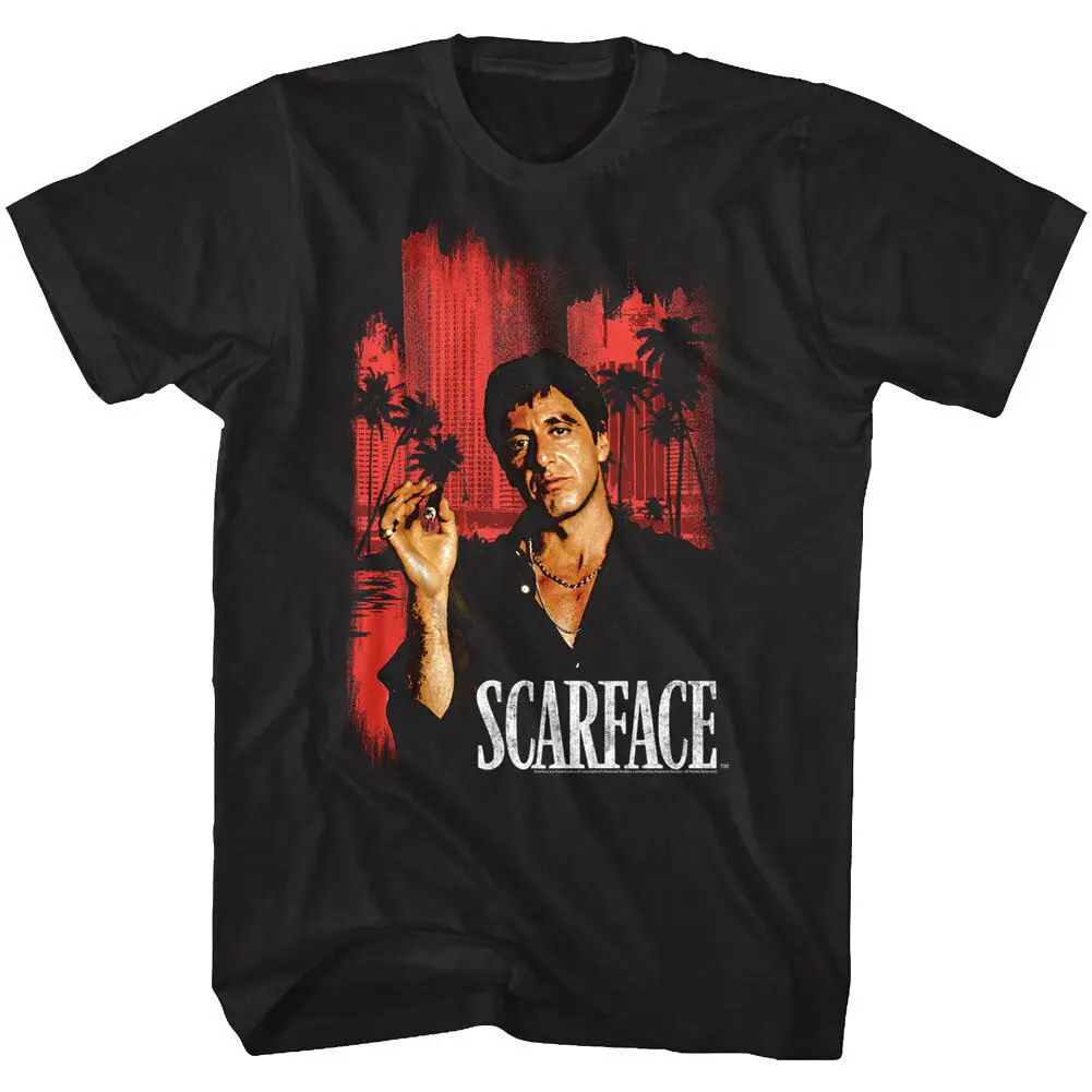 Футболка scarface al pacino. Рубашка тони монтана. Scarface одежда. Футболка принт лицо со шрамом. Scarface t shirt.