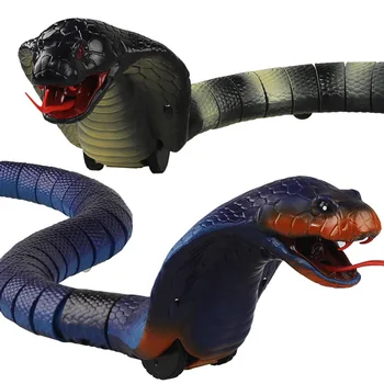 

Scary Simulation Snake Dog Pet Toys Infrared Remote Control Corba Snake Electronic Interactive Dog Toys Gifts Pet Supplies chien