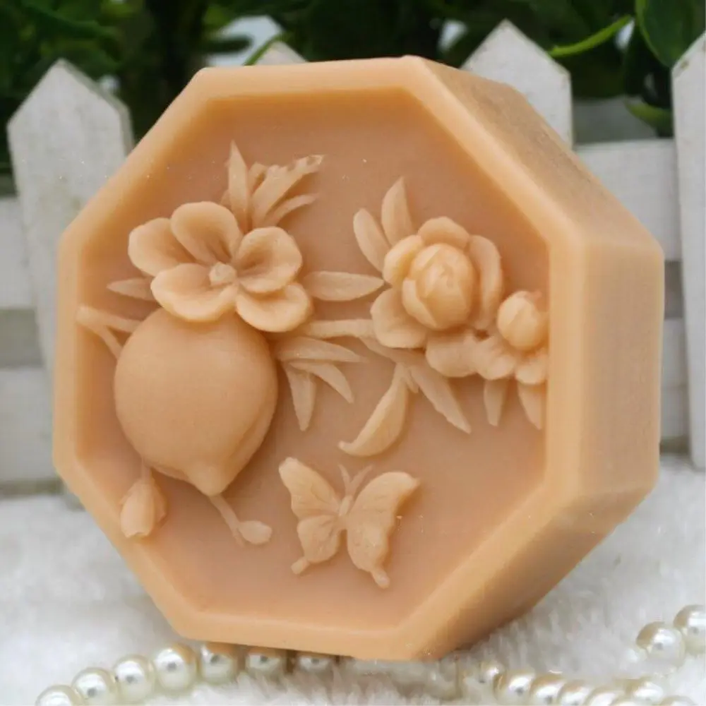

Grainrain Flower Silicone Soap Bar Mold Handemade Silicone Soap Crafted Candle Resin Mould