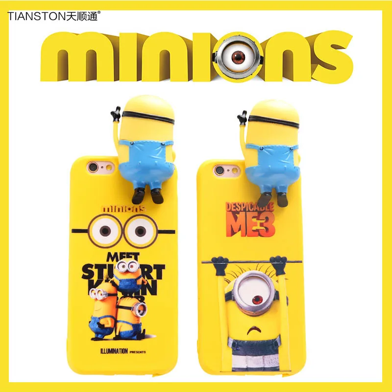 TIANSTON Squishy Case for iPhone 7 7plus 3D Funny Yellow