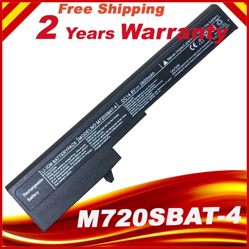 

Laptop Battery For Clevo M720BAT-4 M720BAT-2 M720SBAT-4 M720SBAT-2