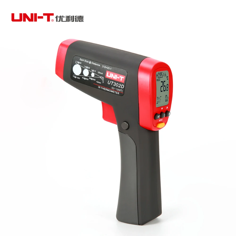 

Handheld Infrared Thermometers UNI-T UT302D Industrial temperature gauge Non-contract Digital IR Thermometer Gun -32 - 1050