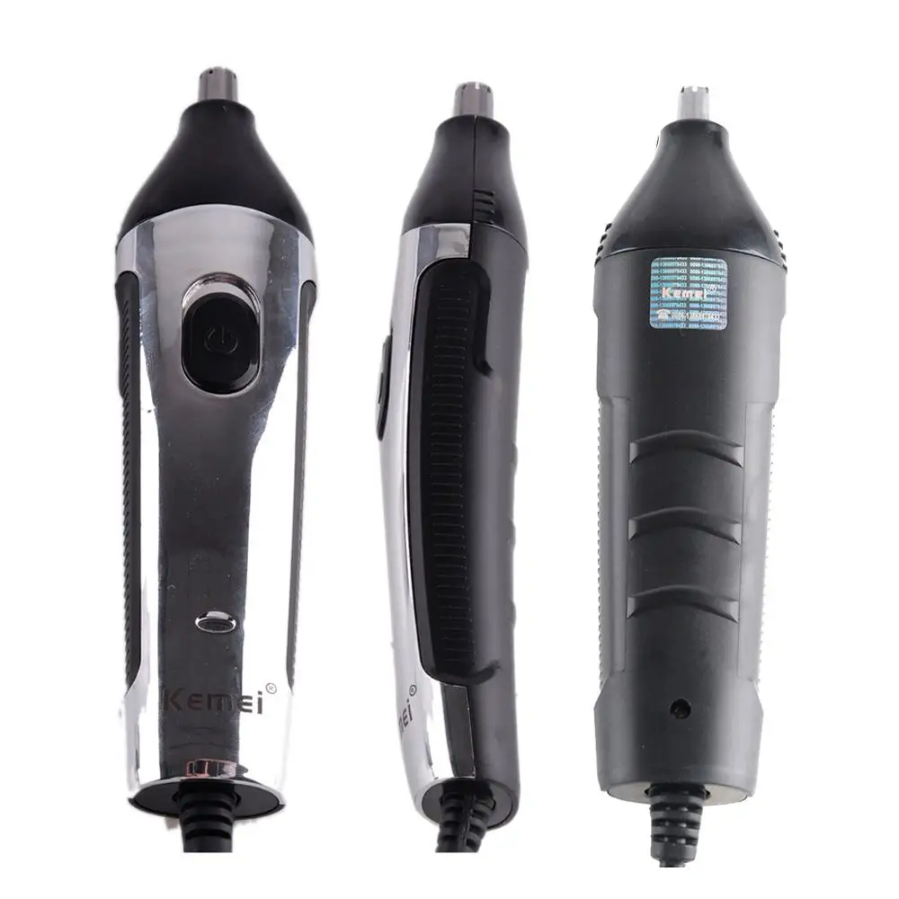 

2 in 1 Nasal Hair Shaver Razor Nose Cleaner Kemei Electric Shaving Machine Head Removal Clipper Trimmer Men Haircut Device