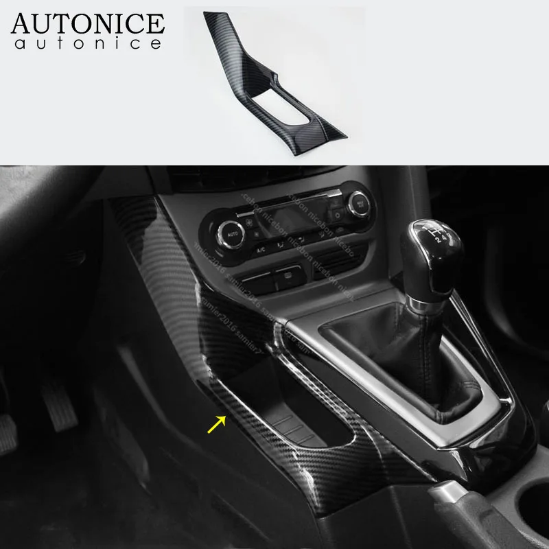 Внешняя панель переключения передач для ford Focus MK3 2012-2014 из углеродного волокна