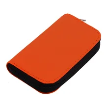 New Hot Selling Orange SD SDHC MMC CF for Micro SD Memory Card Storage Carrying Pouch card Holder Case Wallet