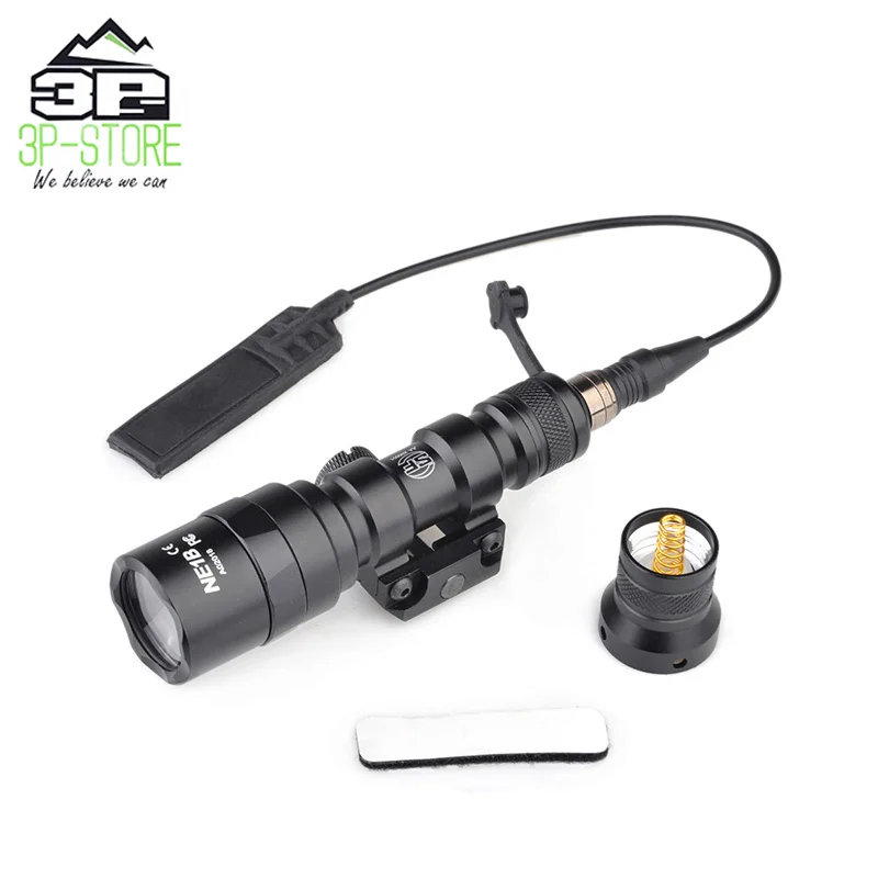 

WADSN SF M300AA ScoutLight Tactical Flashlight 200 Lumens Aluminum Gun Torch with light Picatinny Rail WEX399